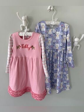 Girls dress bundle - ARB Blanks Monogram Libby & cat dress - 6 & 6/7